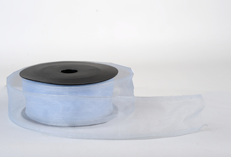 Stuha organza uni 4cm x 10m SV. MODRÁ