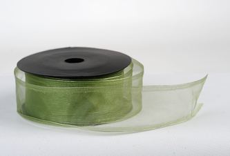Stuha organza uni 4cm x 10m TM.ZELENÁ