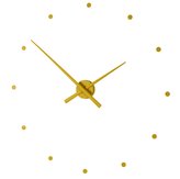 Designové nástěnné hodiny NOMON OJ hořčicové 80cm