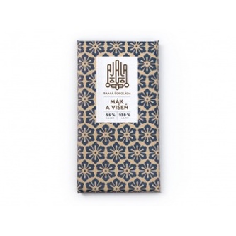 Čokoláda Ajala 56% mák a višeň