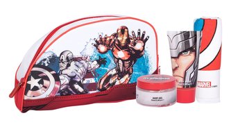 Marvel Avengers sprchový gel 75 ml + gel na vlasy 75 ml + žínka + kosmetická taška