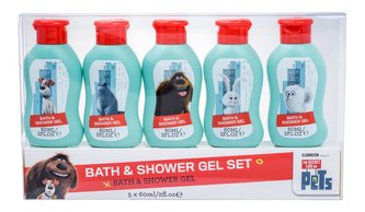 Universal The Secret Life Of Pets sprchový gel 5x 60 ml