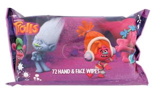 DreamWorks Trolls Čisticí ubrousky 72 ks pro děti