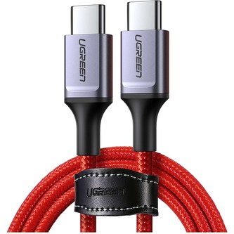 UGREEN USB-C 2.0/USB-C 2.0 kabel, 1m, červená