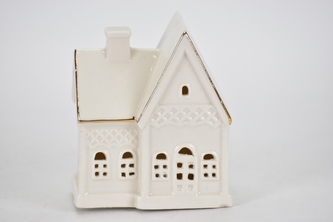 Domeček s LED osvětlením 11,6x10,1x5,9 cm II. jakost