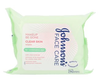 Johnson´s Face Care Čisticí ubrousky Clear Skin 25 ks pro ženy