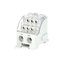 Blok pro rozdělení fází PDB 400 (PVB 250), 1pól., 400A, 690V, šedý/průhl. víko, na DIN