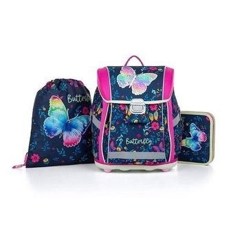 Oxybag školní set 3 dílný premium light - Motýl 2023