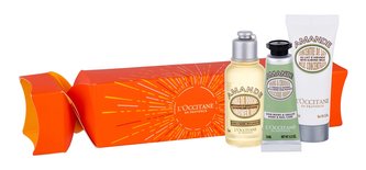 L´Occitane Almond sprchový olej 35 ml + tělové mléko 20 ml + krém na ruce 10 ml