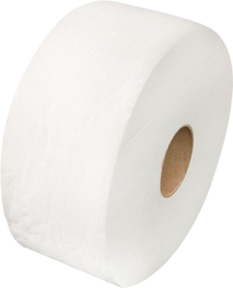 Jumbo 2vrstvý toaletní papír extra bílý, šířka role 190 mm, návin role 120 m, balení 6 rolí