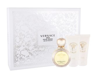 Versace Eros Pour Femme toaletní voda 50 ml + tělové mléko 50 ml + sprchový gel 50 ml