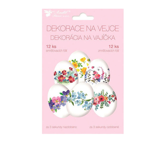 Košilky na vajíčka květiny, 12ks