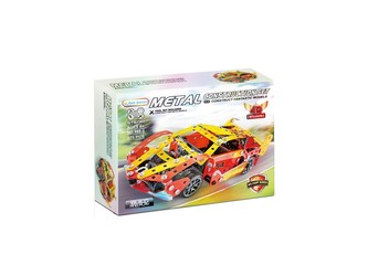 Kovová stavebnice závodní auto 370 ks