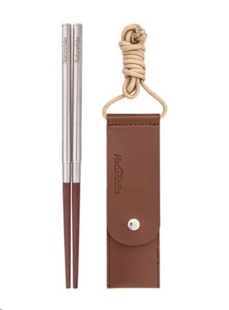 Naturehike skládací čínské hůlky dřevo/nerez 18g