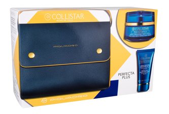Collistar Perfecta Plus pleťová péče pro obličej a krk 50 ml + pleťová maska 20 ml + kabelka
