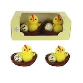 Velikonoční kuřátka s vajíčky, 2 ks X5756
