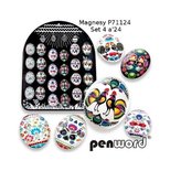 Magnesy świąteczne pisanki małe 24szt