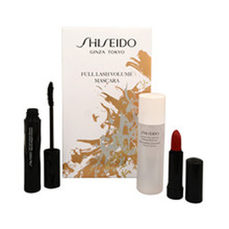 Shiseido Full Lash řasenka Full Lash Volume Mascara 8 ml + odličovač očí Instant Eye And Lip Makeup Remover 30 ml + rtěnka Rouge Rouge 2,5 g RD301 Ruby Copper