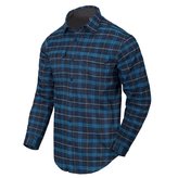 Košile GREYMAN dlouhý rukáv BLUE STONEWORK PLAID vel.S