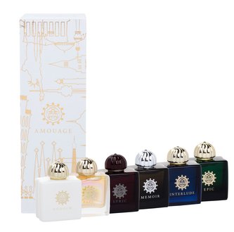 Amouage Mini Set 6x 7,5 ml edp Lyric + Epic + Memoir + Honour + Interlude + Fate
