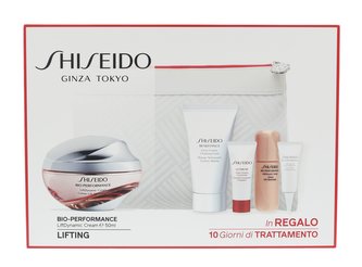 Shiseido Bio-Performance pleťový krém 50 ml + čisticí pěna BENEFIANCE 30 ml + sérum ULTIMUNE 5 ml + sérum LiftDynamic 7 ml + oční péče LiftDynamic 3 ml + kosmetická taška