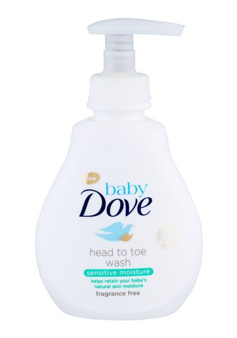 Dove Baby Pěna do koupele Sensitive Moisture 200 ml Head To Toe Wash pro děti