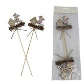 Zápich ptačí budka, 2 ks D6160