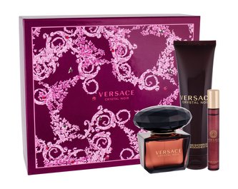 Versace Crystal Noir toaletní voda 90 ml + toaletní voda 10 ml + sprchový gel 150 ml