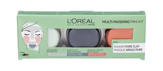 L´Oréal Paris Pure Clay čisticí pleťová maska 10 ml + intenzivní čisticí pleťová maska Detox Mask 10 ml + exfoliační pleťová maska Glow Mask 10 ml