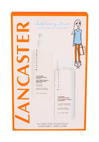 Lancaster Softening Cleansing Milk čisticí pleťové mléko 400 ml + čisticí pleťová voda 400 ml
