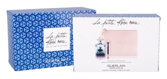 Guerlain La Petite Robe Noire parfémovaná voda 50 ml + rtěnka La Petite Robe Noire Deliciously Shiny Lip Colour 068 Mauve Gloves 2,8 g + kosmetická taška