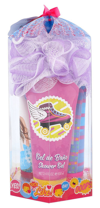 Disney Soy Luna sprchový gel 100 ml + tělové mléko 100 ml + šampon 100 ml + mycí houba
