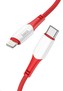 Data kabel HOCO X70 Ferry, USB-C/Lightning (PD), PD20W, 1m, červená