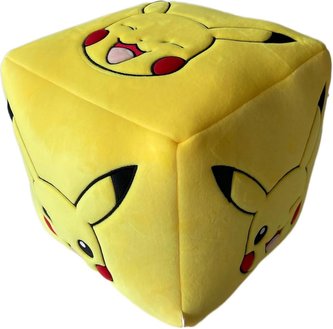 3D polštář Pokémon: Obličeje Pikachu (25 x 25 cm)