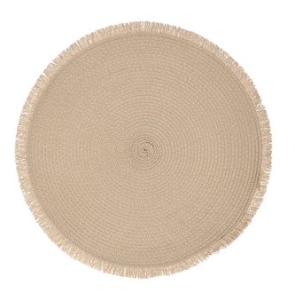 Prostírání | MIRI | béžová s třásněmi | 38 cm | SS22 821818 Homla