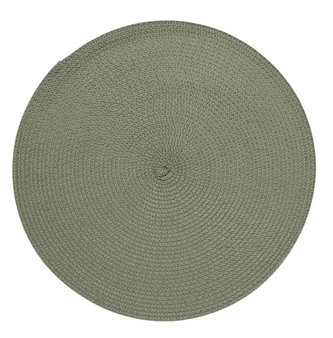 Prostírání | PINTO | kulaté tmavě zelené | 38 cm | SS22 821757 Homla