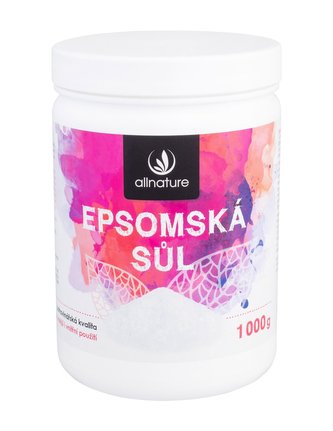 Allnature Epsom Salt Koupelová sůl 1000 g unisex