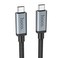 Data kabel HOCO US06, USB-C/USB-C (PD), 5A, 100W, 4K, USB3.2 20 Gb/s, 1m, černá