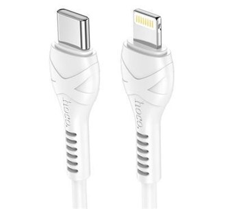 Data kabel HOCO X55 Trendy, USB-C/Lightning (PD), 3A, PD20W, 1m, bílá