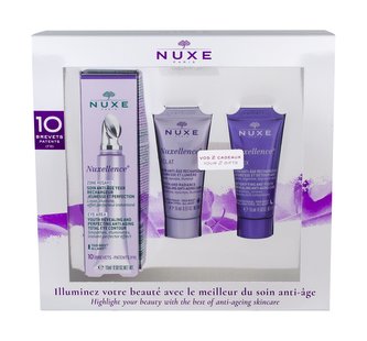 NUXE Nuxellence péče o oční okolí 15 ml + pleťové sérum 15 ml + noční pleťová péče 15 ml