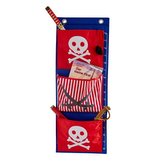 LOVE IT STORE IT - Závesný organizér Piráti – červený s bielym pirátom
