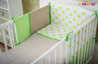 Baby Nellys Mantinel s povlečením Stars be Love č. 3; 120x90