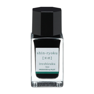 Pilot, Sada 12 ks Inkoust Iroshizuku mini pro Plnicí pera, 15 ml, Shin-Ryoku