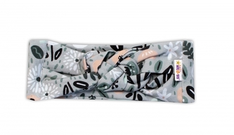 Hand Made Dvouvrstvá proplétaná čelenka Palouček, mátová, 92/98; 92/98 (18-36m)