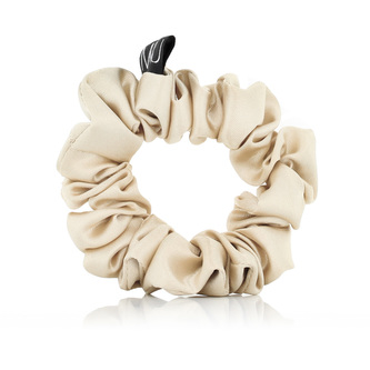 MURU úzká scrunchie gumička - krémově zlatá