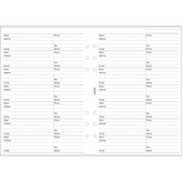 Filofax, Adresář: kompletní, A5, bílá