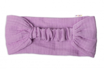 Lehká mušelínová čelenka Bandana, lila, vel. 104/110; 104/110 (3-5r)