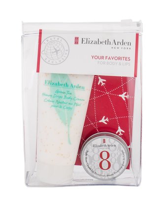 Elizabeth Arden Green Tea tělový krém 100 ml + balzám na rty Eight Hour Cream 13 ml