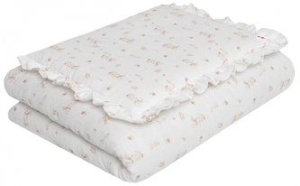 Mušelínová sada s výplní GOOSE, Baby Nellys, bílá; 120x90