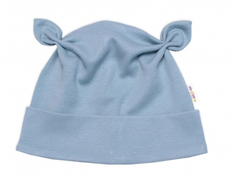 Čepička, uzlíček, bavlna, Space Bear, Baby Nellys - mátová; 50/56 (0-2m)
